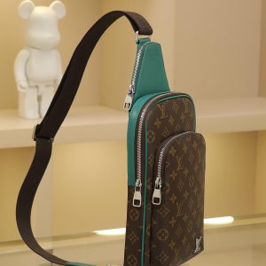 Alternative view of This Avenue shoulder bag features Damier Graphite canvas adorned with a Louis Vuitton Paris leather patch on the front exterior pocket. The adjustable nylon shoulder strap attaches to either side via D-rings, while the canvas strap and lining uphold sustainable principles.Damier Graphite coated canvas Cowhide leather trim Fabric lining Square metal hardware on front Main compartment Front zippered pocket Small top zippered pocket Shoulder strap: Non-removable, adjustable! Dimensions: 20x31x7cm